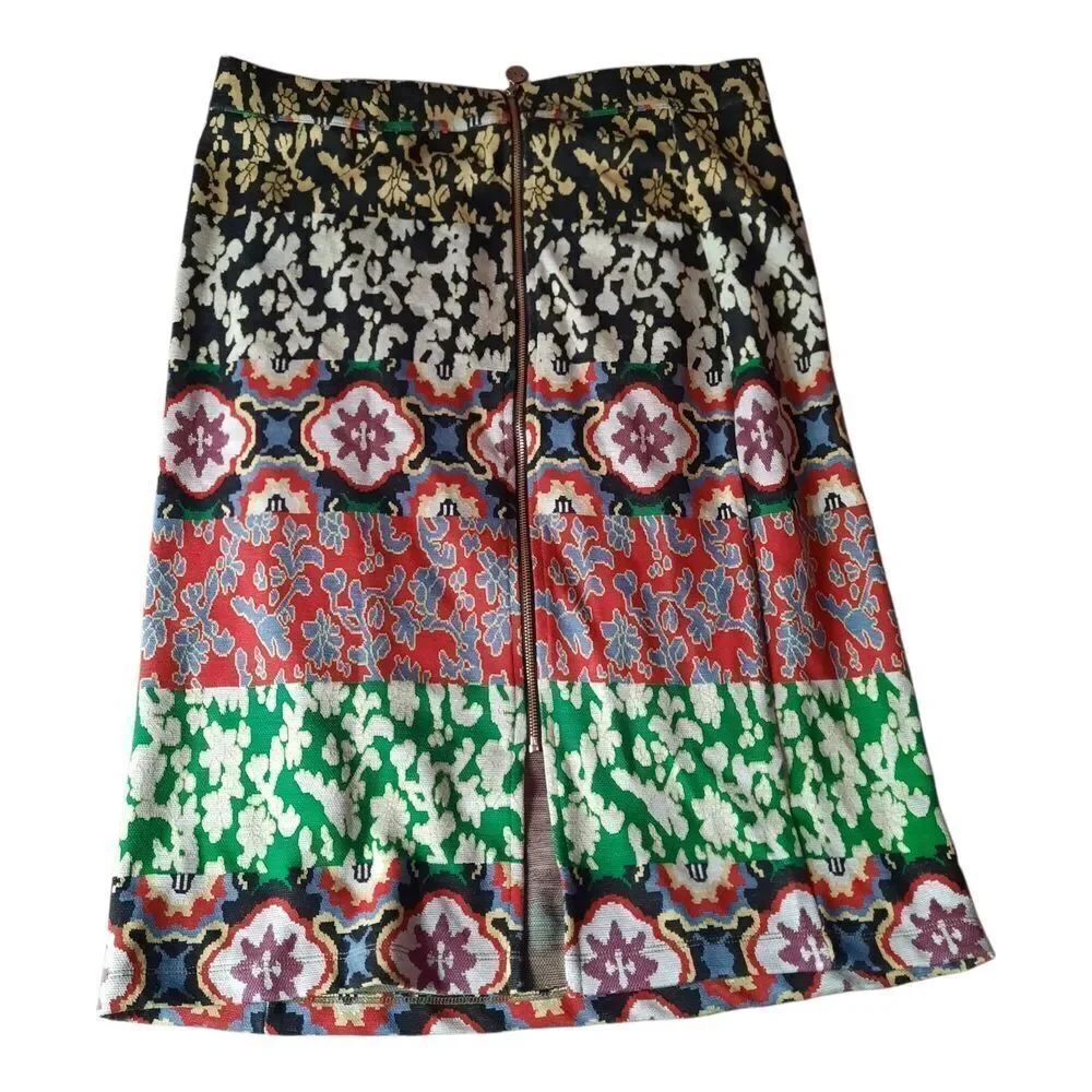 Vibrant Floral A-Line Skirt